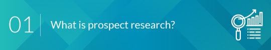 What is prospect research