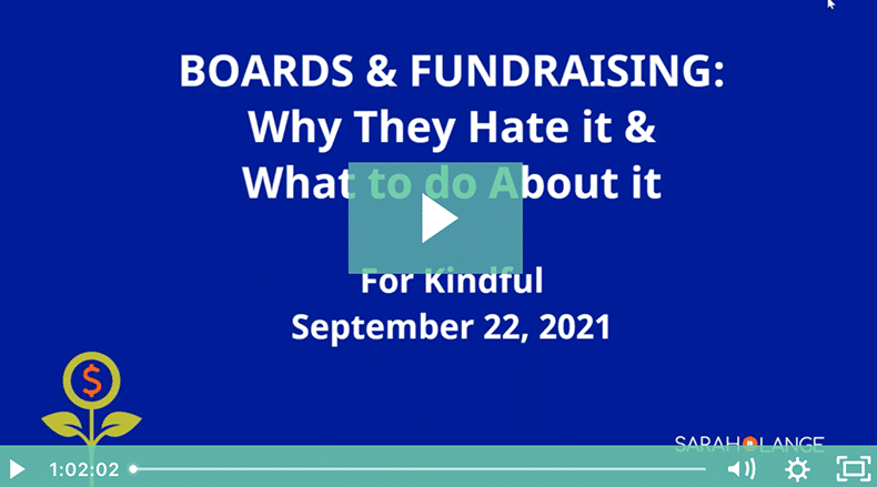 boards and fundraising webinar header image