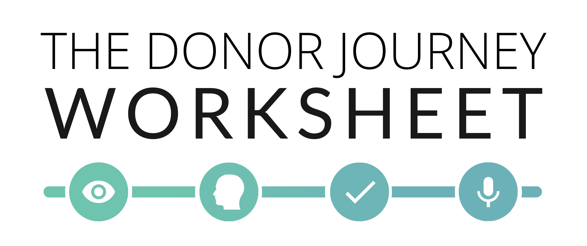 Call to action to download the donor journey mapping worksheet