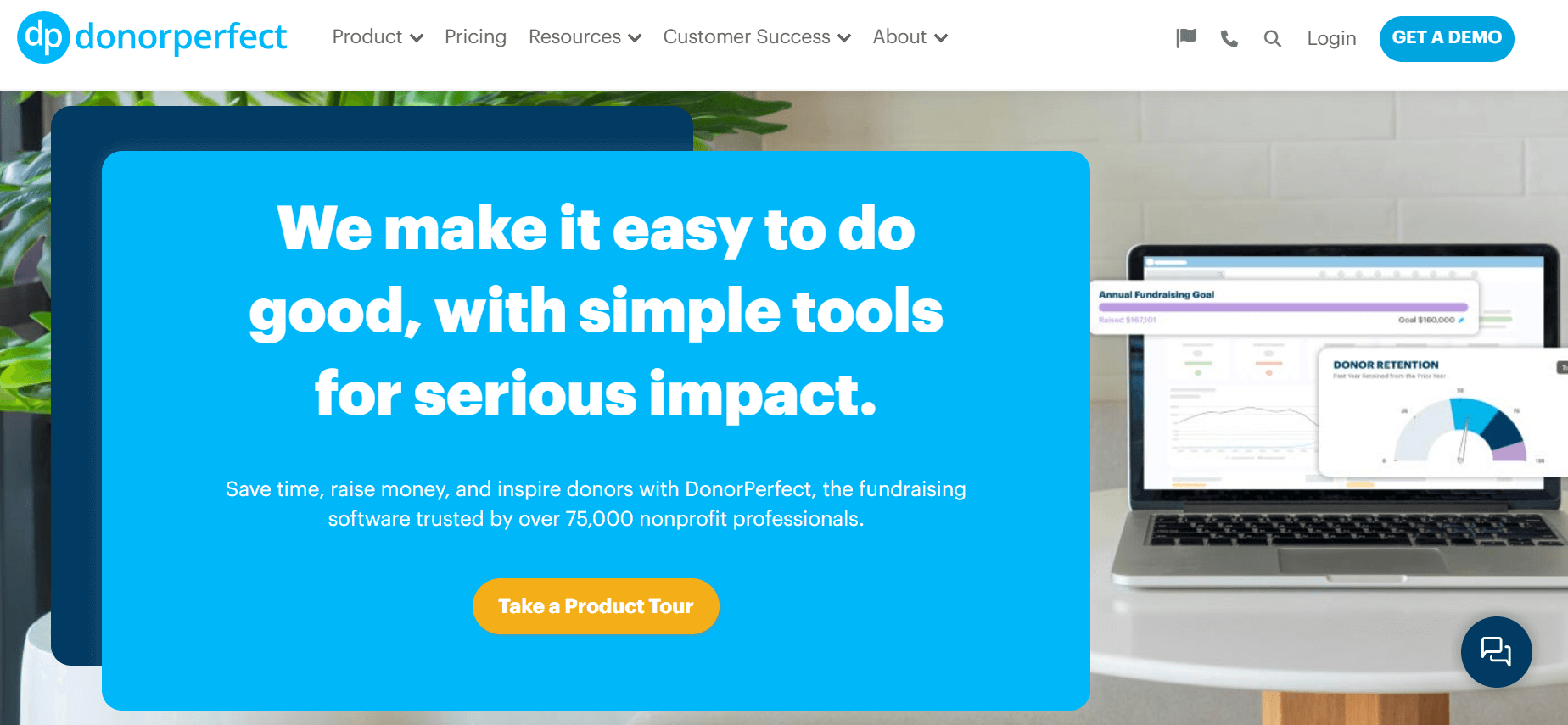 DonorPerfect homepage