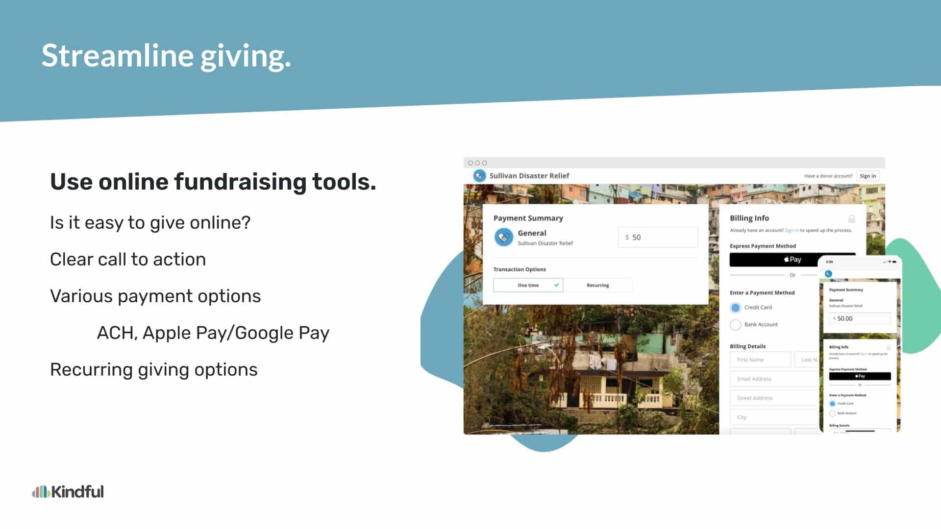 Slide 8: Streamline your giving.