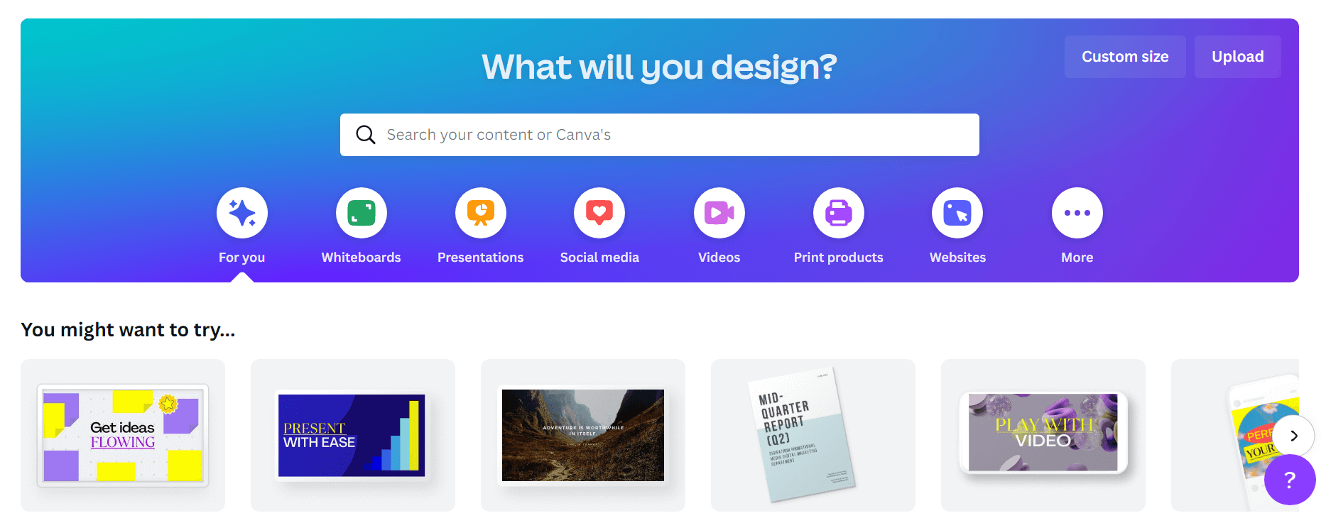 Canva is a free graphic design platform. 