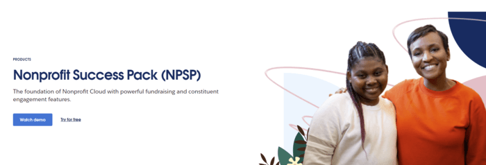 This screenshot shows information about Salesforce’s NPSP.