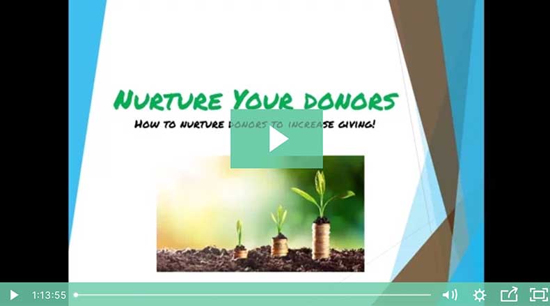 how to nurture donors webinar header image