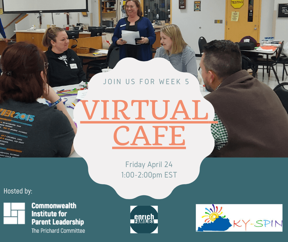 Banner of Prichard Community’s Virtual Cafe for parents
