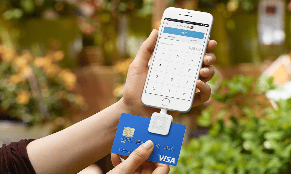 product image of square for nonprofits taking donation
