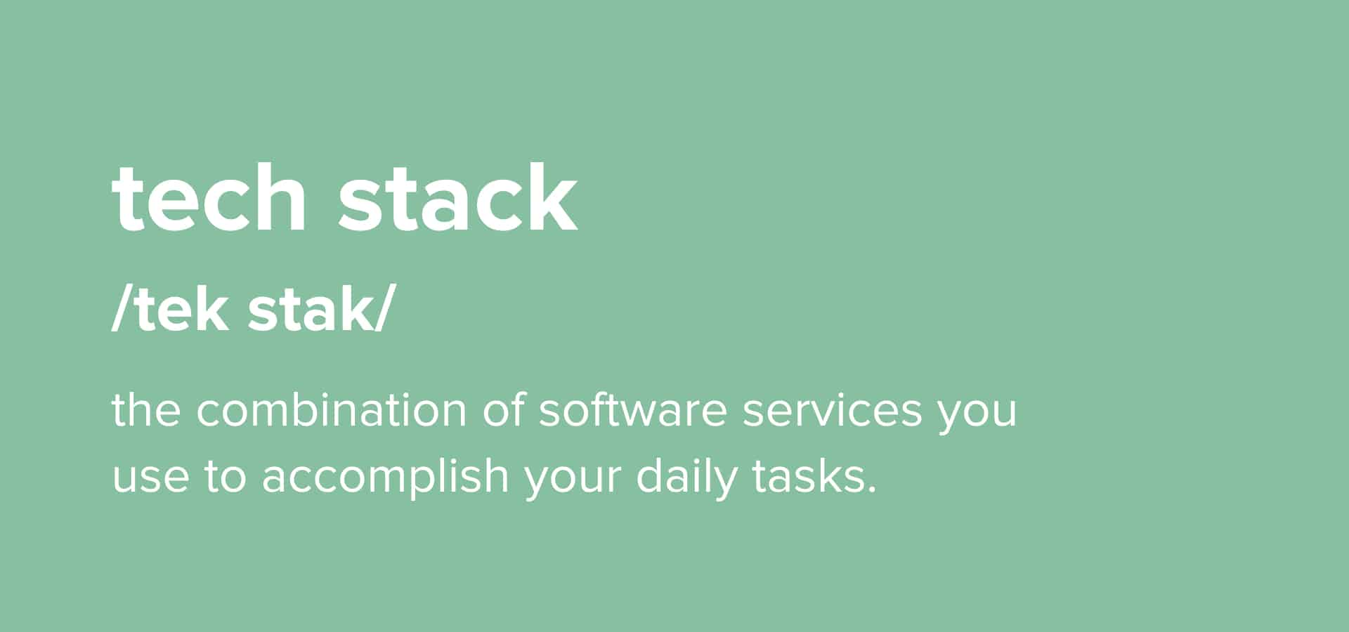 technology stack definition